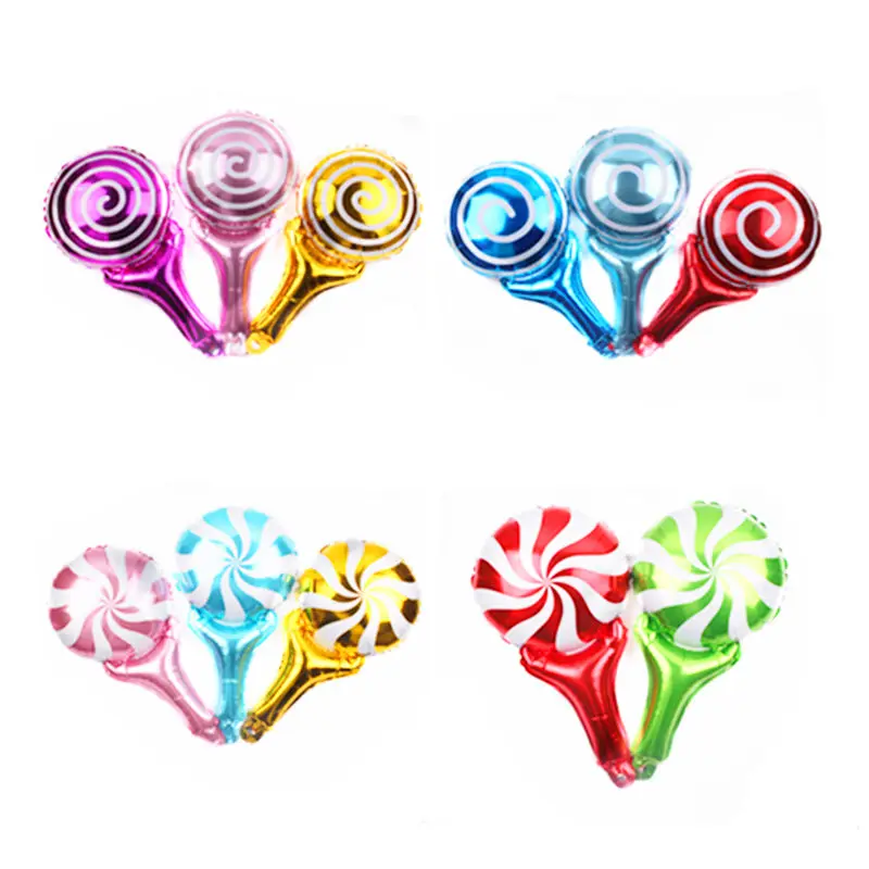 

HDBFH New Handheld Candy Aluminum Balloons Holiday Party Wedding Decoration Balloons High Quality