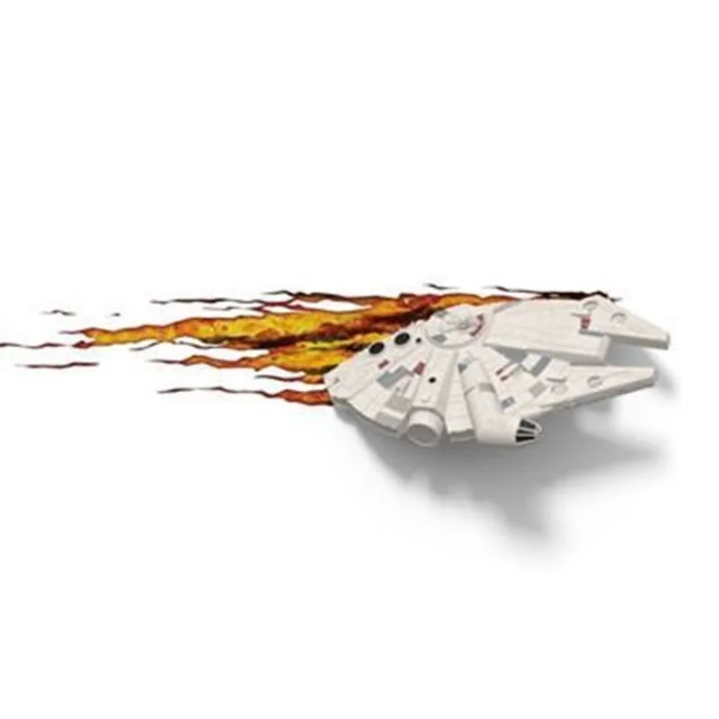 

Star Wars Millennium Falcon Wall Light Luke Skywalker 3D StromTrooper With LED Night Light Creative Decoration L1114