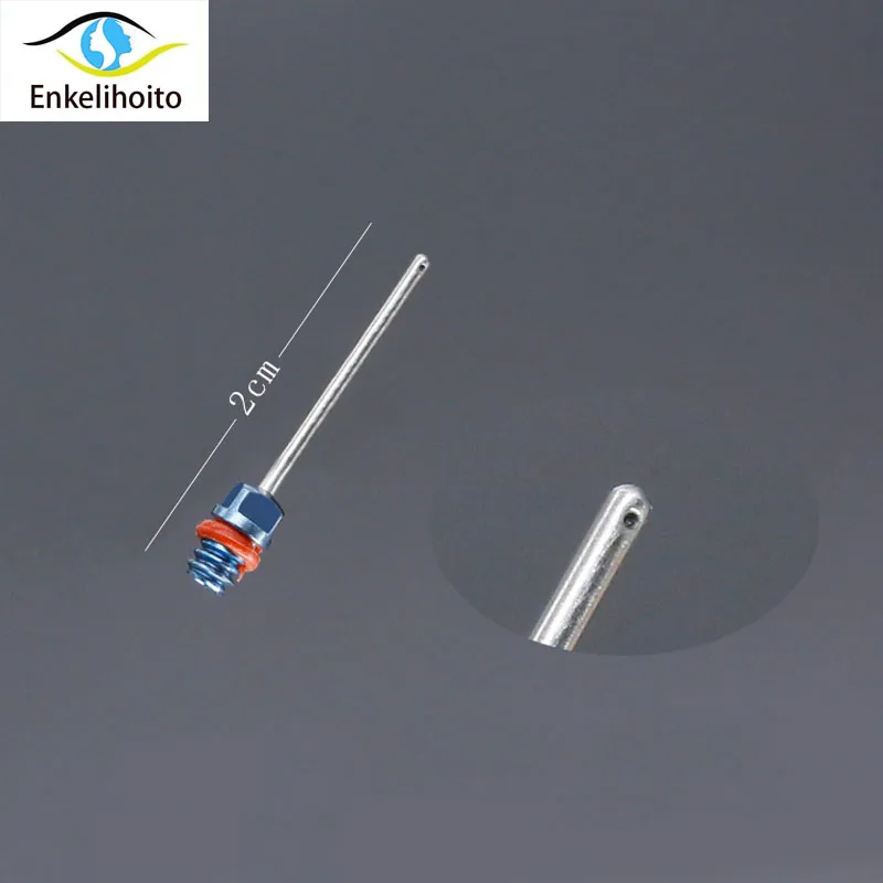 Microscopic instrument ophthalmology high quality titanium alloy super breast injection handle with blue sleeve straight elbow 2