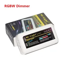 DC12-24V Mi Light Wireless 10A 2.4G 4-Zone RF Wireless RGBW LED remote Controller Dimmer For 5050 3528 Led Strip Light bulb lamp new dm16 led dimmer 2 4g rf remote dc12 24v 4 zone multi channel 4a ch 4ch wireless rf remote for led strip dimmer 12v