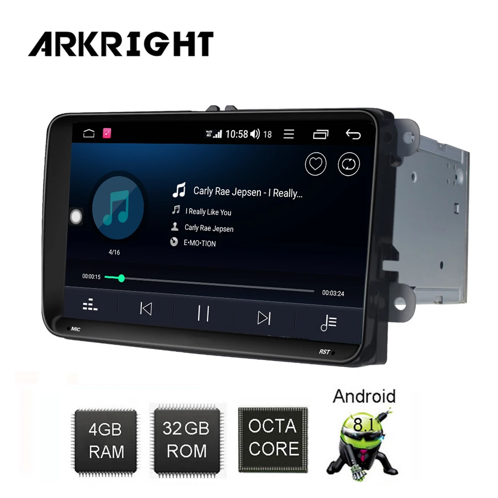 ARKRIGHT 9 'Ɗ + 64 Гб 2 din Автомобильный Радио аудио стерео для Volkswagen VW Passat B6/B7/CC Golf 5/6
