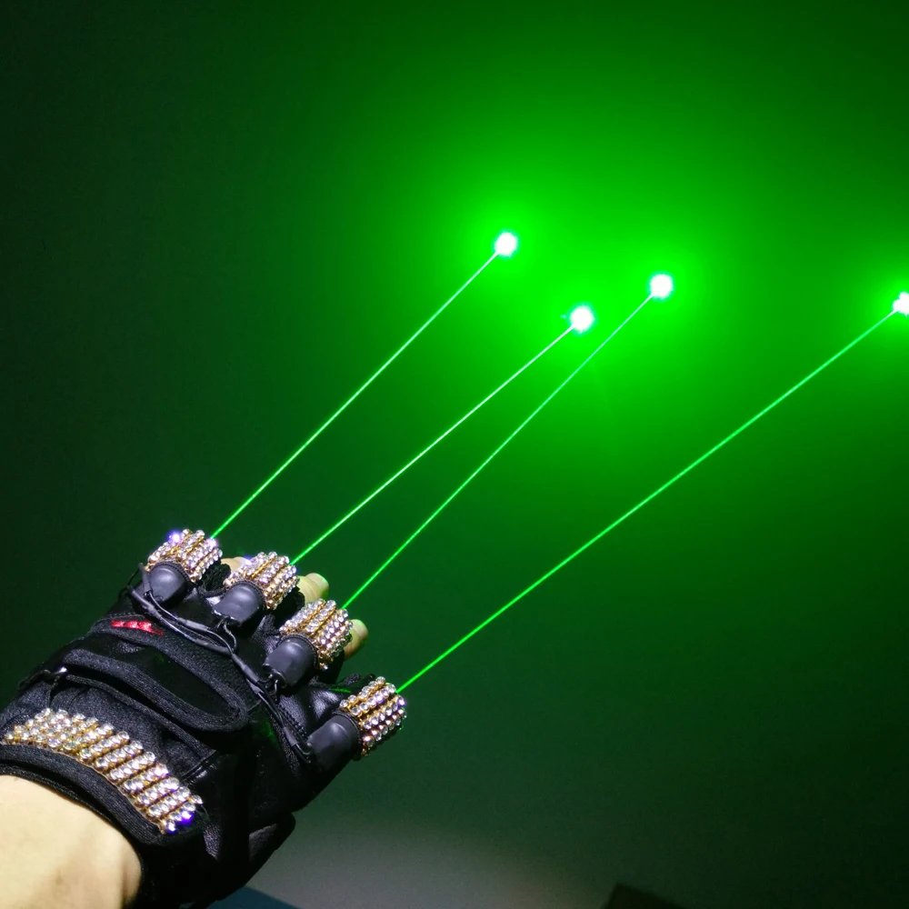 XPL-822G800 800mw Green laser glove for man show |