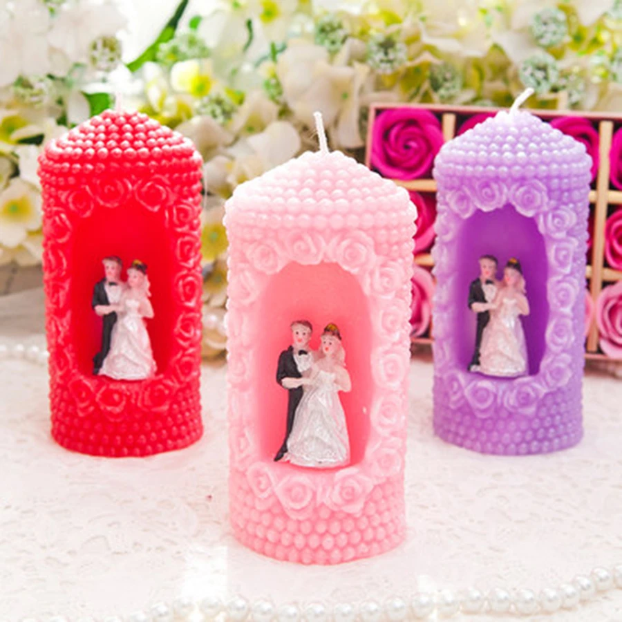 Romantic Wax Candle Wedding Decoration Creative Bougie Mariage Velas