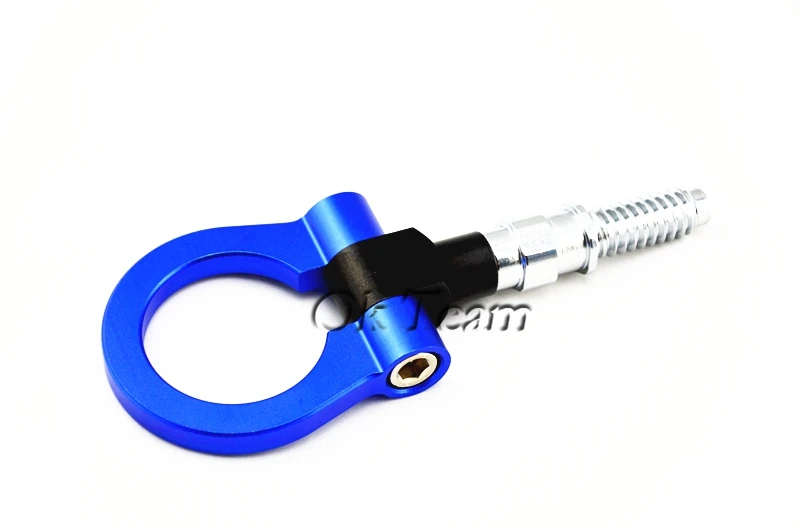 جودة عالية نموذج سيارة سباق هوك السحب ل العالمي الأوروبية السيارات مقطورة الدائري العين السحب هوك سحب سحب القضبان الجبهة الزرقاء الجديدة