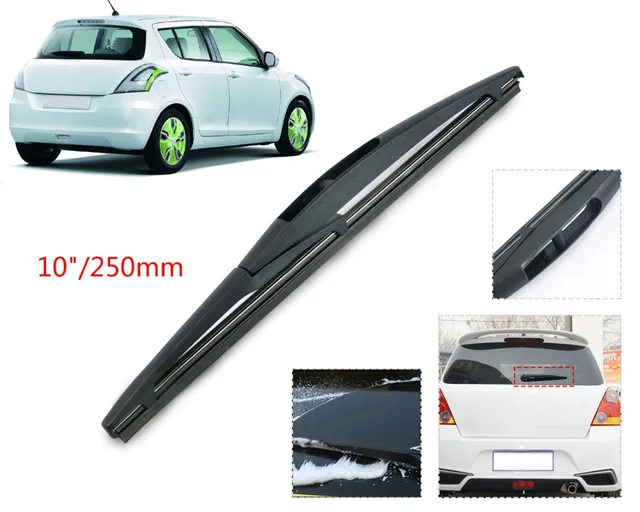DWCX 10" Rear Rain Window Windscreen Wipers Windshield Wiper Blade For