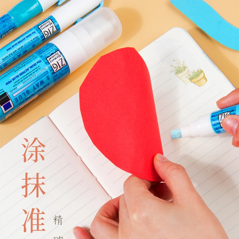 Zig Kuretake Memory System 2 Way Glue Pens Environmental Adhesives DIY Hand Work Pen Office School Supply