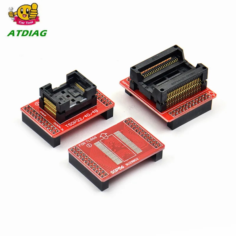 Оригинальные адаптеры TSOP32 TSOP40 TSOP48 SOP44 SOP56 комплект адаптеров для MiniPro TL866 TL866A TL866CS