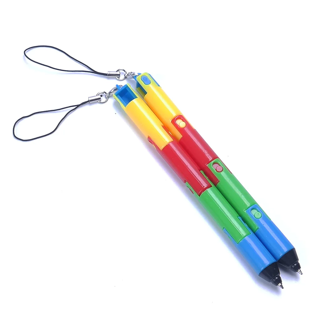 Plastic Hammer Shape Students Black Ink Ballpoint Pen Ball Pens Stationery 2Pcs