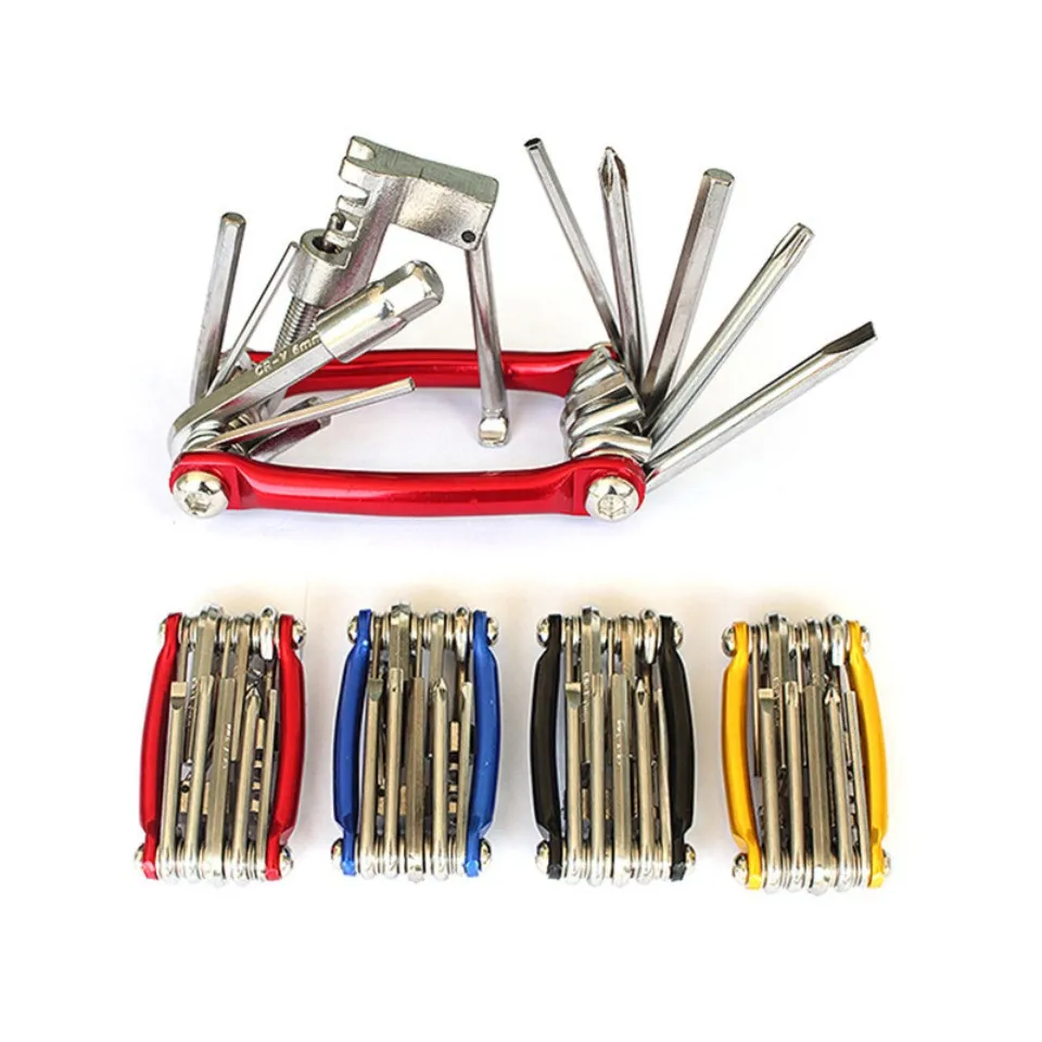 

High Quality 11 in 1 Bicycle Multifunction Repair Tool Bike Set Kit Hex Spoke Cycling Screwdriver Tool Wrench Mountain Tool Sets