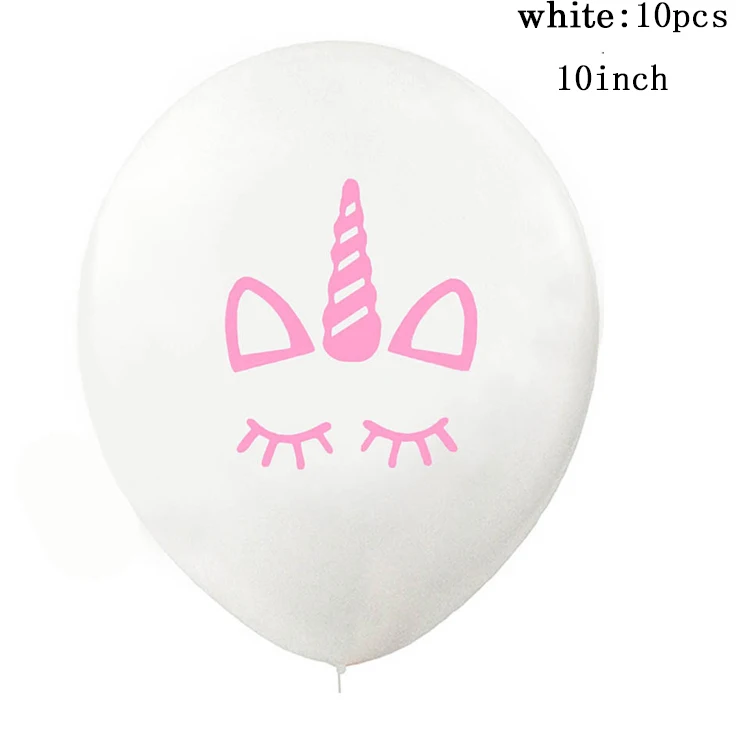 Unicorn Balloon 1 компл. Единорог день рождения фон баннер воздушный шар для вечерние принадлежности детский душ вечерние флаги Свадебные украшения принадлежности - Цвет: Unicorn Balloon