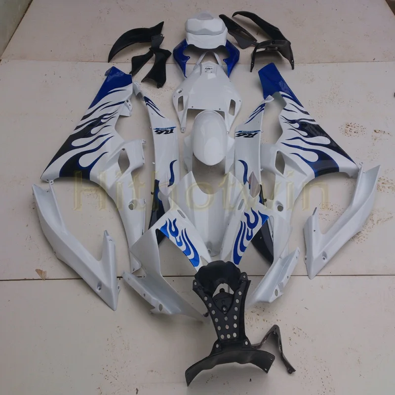 Капот мотоцикла на заказ для Yamaha YZF-R6 06 07 YZF R6 2006 2007 ABS Обтекатель+ Botls+ синий литьевая форма - Цвет: I
