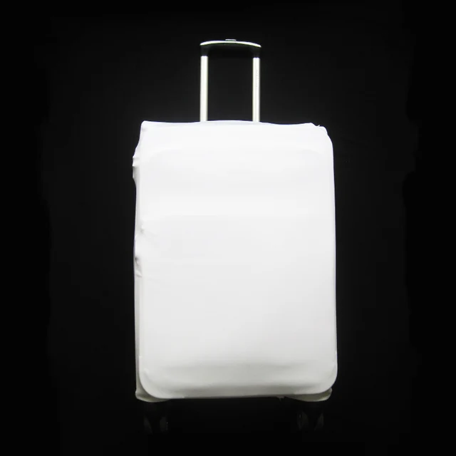 Plain White color Suitcase Cover Thick Elastic Luggage Protective Cover