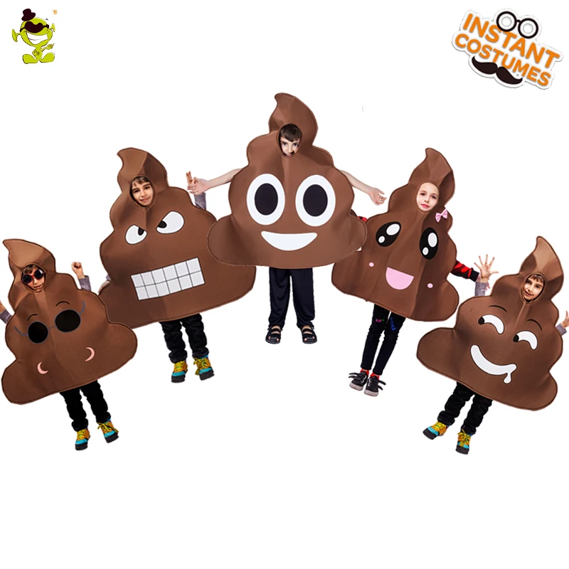 

Halloween Party Kids Poop Costumes Role Play Funny Parties Masquerade Poop Jumpsuit Costumes for Child Performance