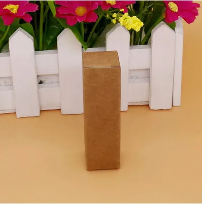 2*2*7,1 см крафт-бумага лак для ногтей коробка для бутылочек, коробка для упаковки косметики, губная помада складываемая коробка для бумаг, особая помада коробки - Цвет: Бежевый