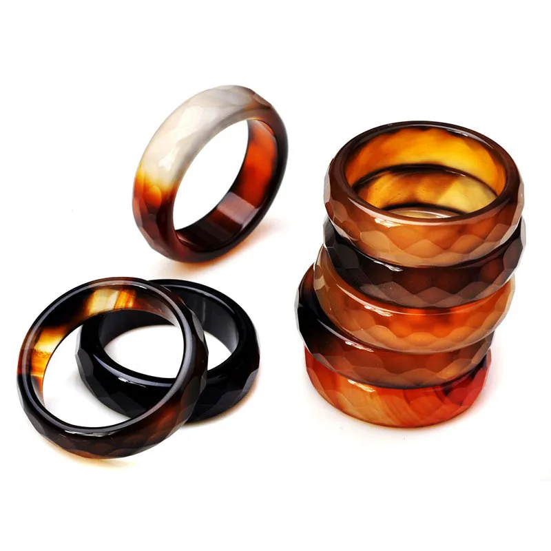 

Wholesale Lots 10Pcs Rings Women Fashion Jewelry Unisex Stone Finger Rings Lot Party Gift 5mm-6mm