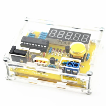 

New Arrive LED DIY Kits 1Hz-50MHz Crystal Oscillator Tester Frequency Counter Tester Meter Shell Parts Tester