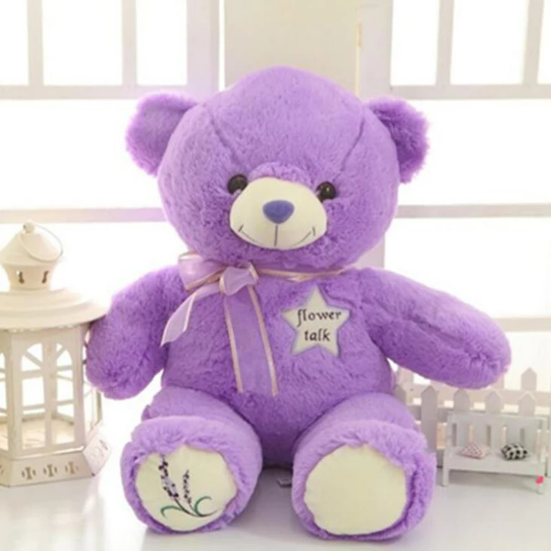 Hot toys 30cm  Cartoon bear Lavender Bear purple Teddy Bear plush toy doll birthday gifts female bear hug Bear baby toys