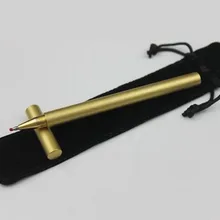 Ретро латунь все металлические ручки 0,7 мм тонкая и гладкая тусклый лак латунная шариковая ручка гелевые ручки для офиса и школьные принадлежности papelaria