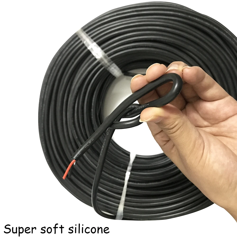 Silicone Cable 10 M Sensor Extension Silicone Pipe up to 200 ° C 2-Conductor SIL 