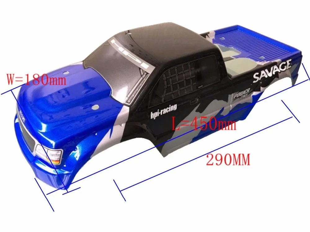Квадрокоптер Hpi гоночный Savage 1/8 трюги 4WD 4.6XL 5 9 Flux корпус 450 мм|body shell|truck bodyhpi savage flux |