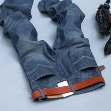 , Zu Beschäftigen! high-end männer Herbst/winter Jeans Europa Und Die Vereinigten Staaten männer Dünne Jeans hochwertigen Blau Mann Marke Jeans