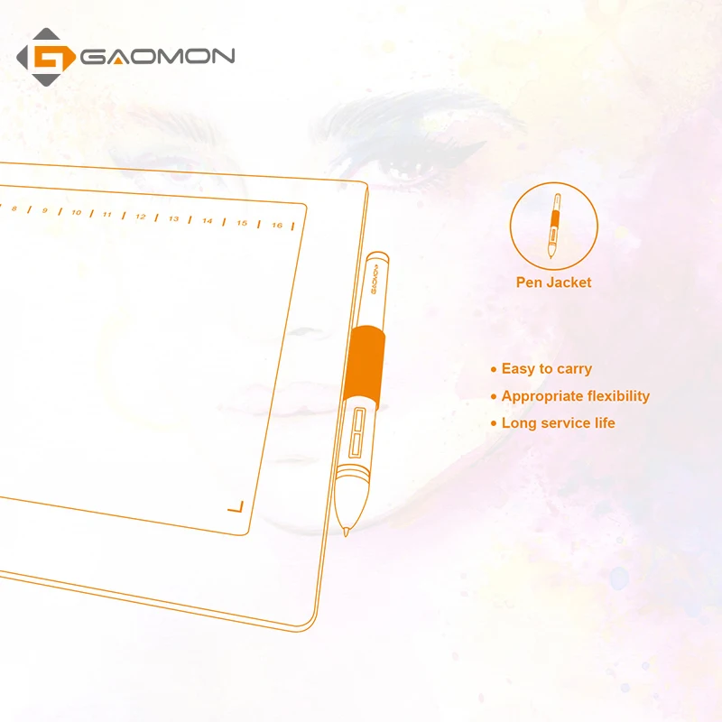  Original GAOMON 12 expresas llaves M106K Digital USB DrawingTablets de edición de fotos de dibujo c