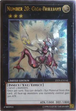 Brilliant Limited Edition ZTIN-ENV02 Details about   Yu-Gi-Oh Ultimate Rare Number 20 Giga NM 