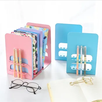 

New 1 pcs The Freedom to Adjust Bookshelf Large Metal Bookend Desk Holder Stand for Books Organizer Gift Stationery