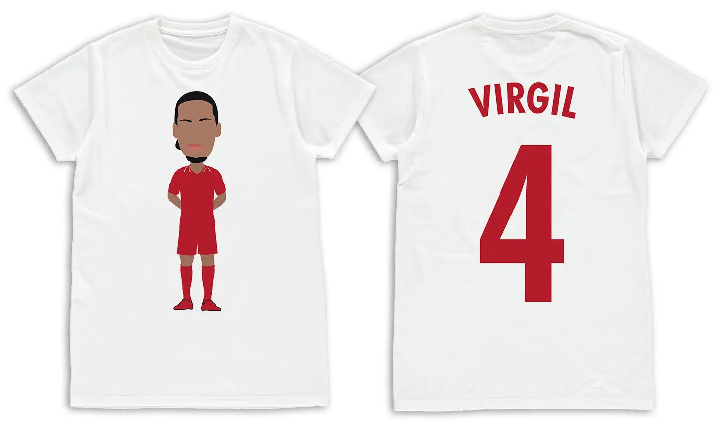

Virgil van Dijk Liverpool Vector Head Printed Adult T-Shirt S-XXL Unofficial
