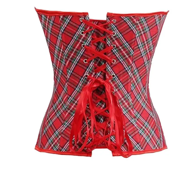 Halter Neck Red Stripped Corset