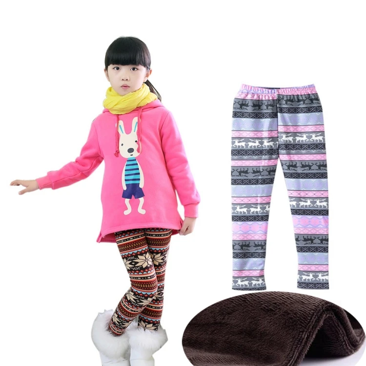 Новинка года; зимние леггинсы для девочек Теплые хлопковые брюки для девочек из плотного бархата детские брюки для детей 3-10 лет