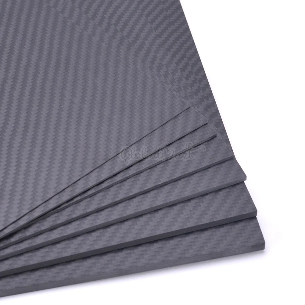 200mm X 300mm X 0.5mm  1mm1.5mm2mm3mm4mm5mm Carbon Plate Panel Sheets High Composite Hardness Material Carbon Fiber Board (7)
