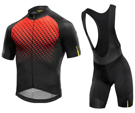 

MAVIC 2017 Summer Cycling Jersey Short Sleeve Set Breathable bib shorts Bicycle Clothes Quick Dry Bike Wear Clothing &255