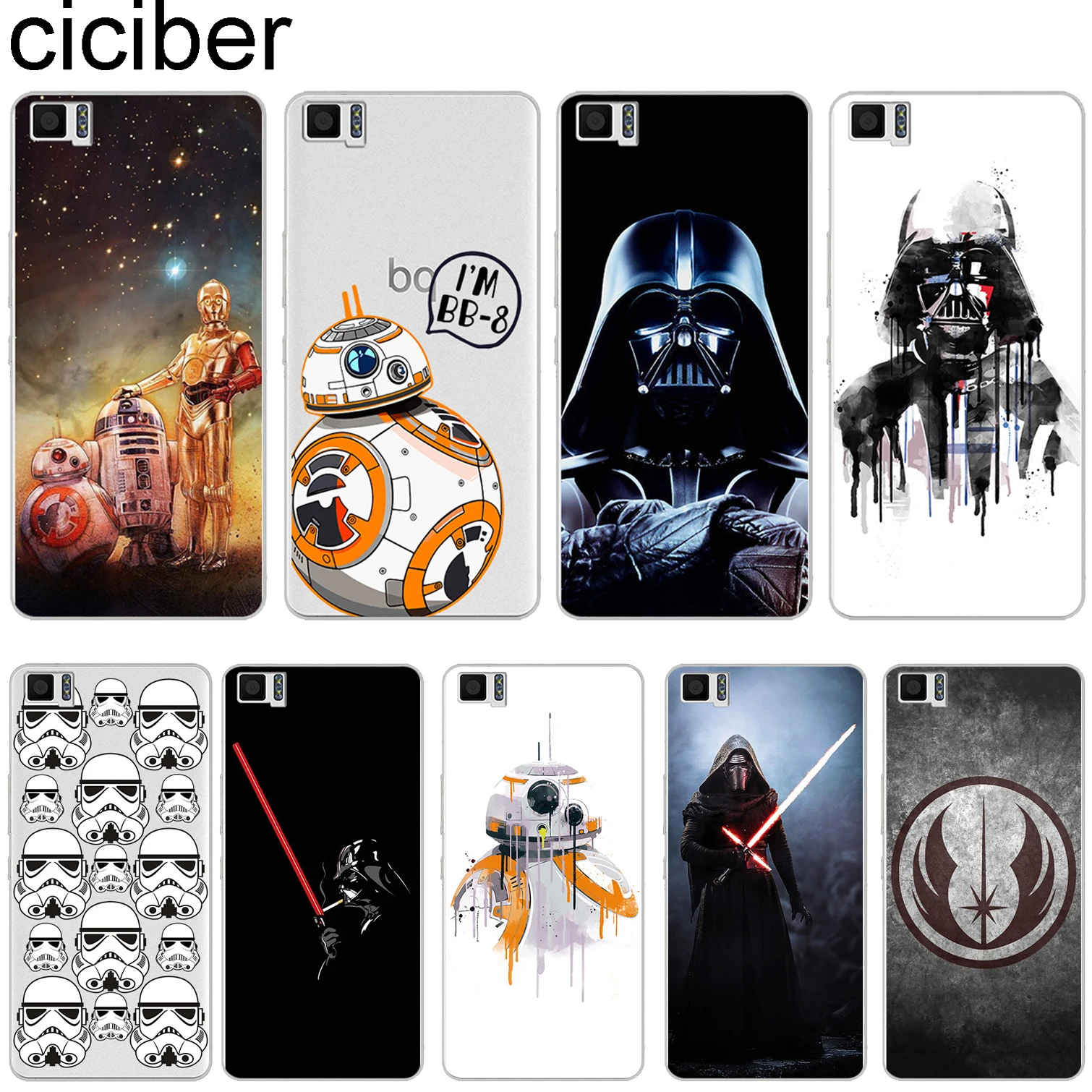 

ciciber For BQ Aquaris U2 C U X5 V VS X2 X Pro Plus Lite E5 M5 M5.5 E4.5 M4.5 Soft Silicone Phone Cases Cover Clear Star Wars