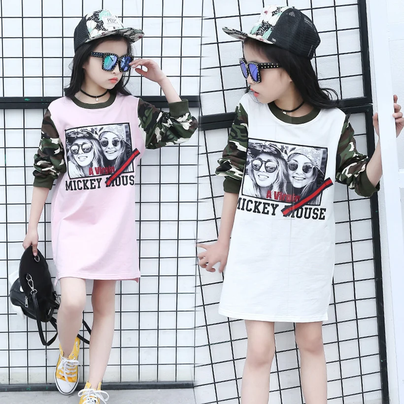 

girls t shirts kids t -shirt girl tops clothes teen cotton tshirt long sleeve children spring autumn fashion for 3~14 year MC147