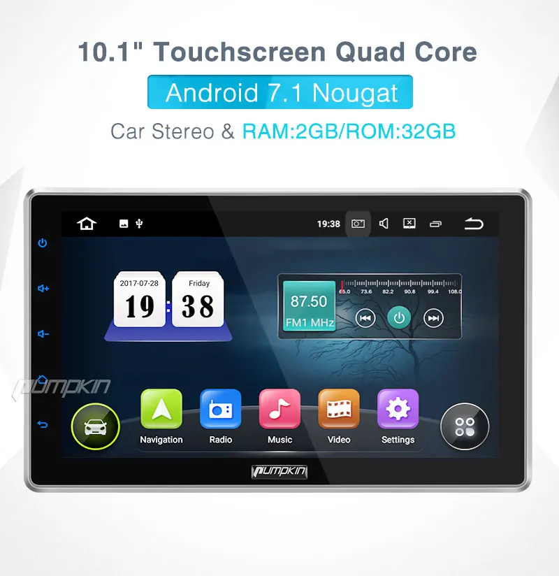 Cheap Pumpkin 2 Din 10.1