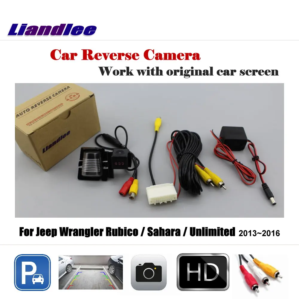 

For Jeep Wrangler Rubico/Sahara/Unlimited 2013-2016 Car Reverse Rearview Camera Back AUTO HD CCD SONY OEM CAM With Adapter