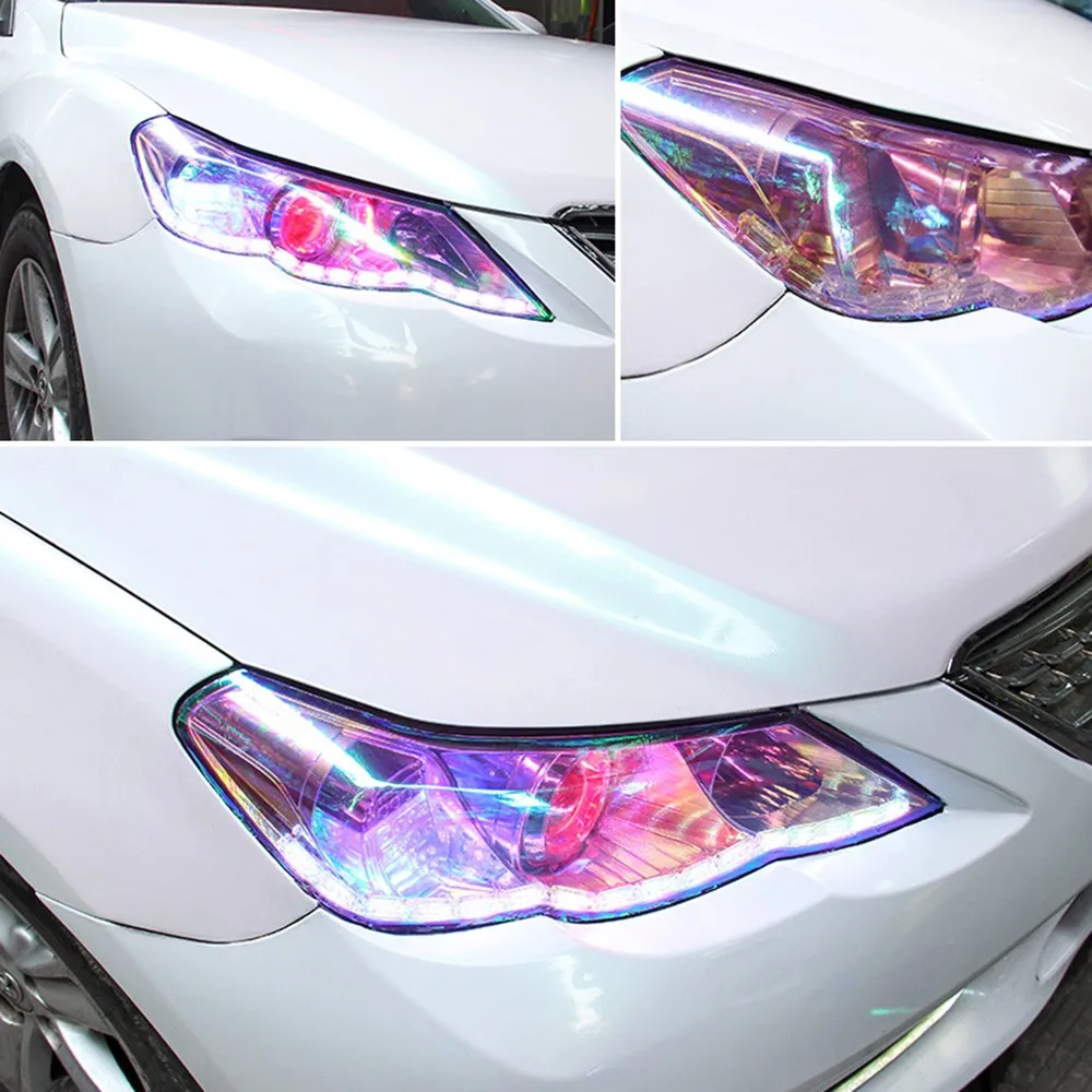 Car Light Film Styling Chameleon Stickers Automobile Sticker Headlight Taillight Vinyl Tint Light Film Wrap 30 Red 60cm Car Light Film Styling Chameleon Stickers Automobile Sticker Headlight Taillight Vinyl Tint Light Film Wrap 30 Red 60cm