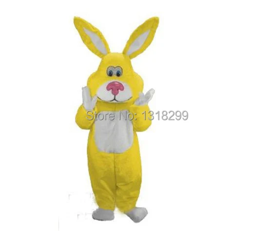 

Easter rabbit bunny mascot costume yellow rabbit fancy dress custom fancy costume cosplay mascotte theme carnival costume kits