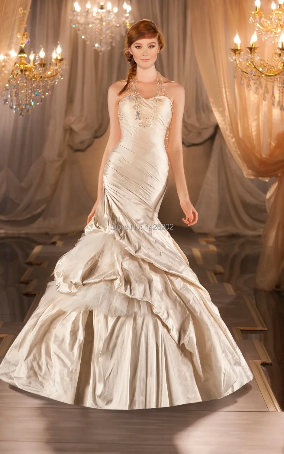 Champagne Trumpet Wedding Dress Strapless Removable Jacket Vestidos Champagne Trumpet Wedding Dress Strapless Removable Jacket Vestidos De Noiva 2017 Wm 0399 Plus Size Ic Dresses In From Weddings