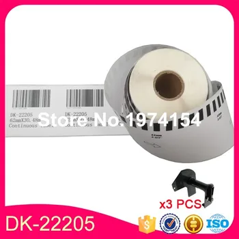 

80 x Rolls Brother Compatible Labels DK-22205, 62mm x 30.48m, Continuous Paper Labels,DK 2205 Compatibility guarentee etiquette