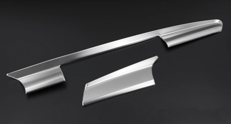 3pcs Car Dashboard Navigation Frame Trim Strip Stainless Steel Styling Interior Accessories 3D Sticker for Audi A6 C7 12-17 (5)