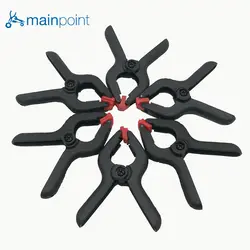 Mainpoint 6 ШТ. 3.5 дюйма Пластиковые Нейлон Переключения Зажимы Для Деревообработки Пружинный Зажим Фото Рыночных Прилавках Клип Нейлон Большой Брезент