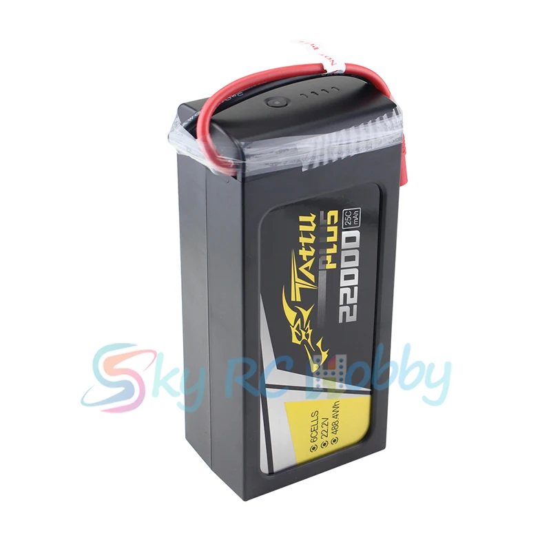 Tattu Plus 22000mAh 22,2 V 25C 6S1P LiPo смарт-батарейный блок с разъемом AS150+ XT150 для беспилотного летательного аппарата