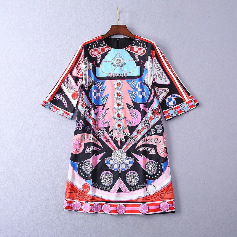 

BH04589 High quality New Fashion Women 2019 spring Dress Luxury Brand European Design party style dress
