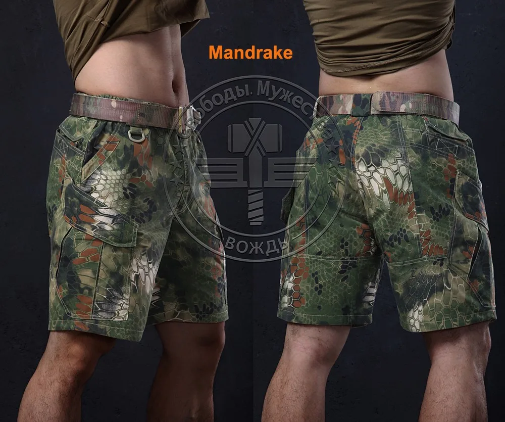 Новые летние шорты милитари по колено короткие штаны для тренировок камуфляж-Рипстоп Kryptek армейские шорты легкие