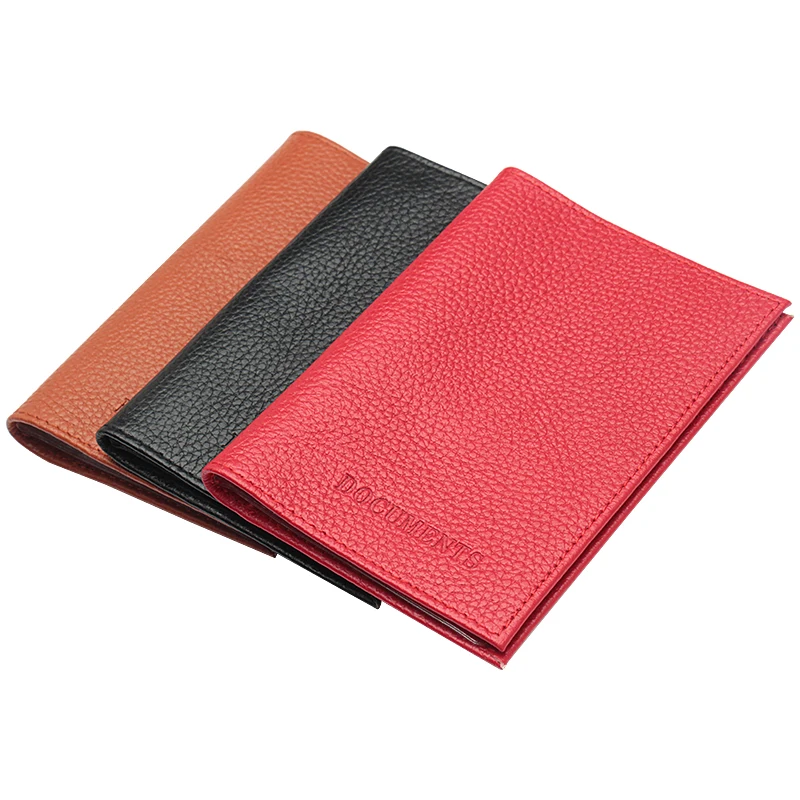 

2019 Russian red Litchi Grain Driver License Cover Genuine Leather Car Driving Documents Bag Credit Card Holder Solid Card Case
