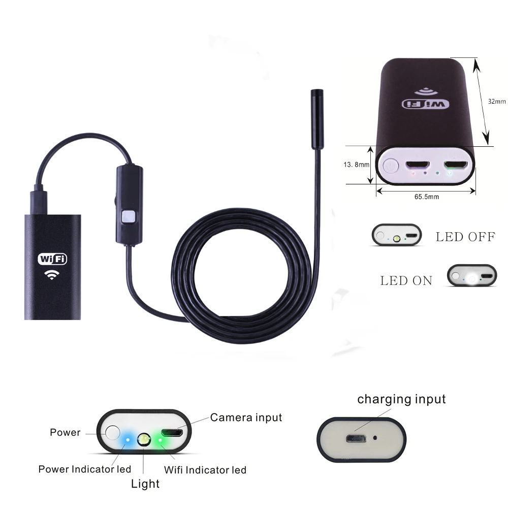 Камера Эндоскоп Chanseon 8 мм USB 1/2/3 5/5 м|endoscope hd|camera endoscopioendoscope lens |