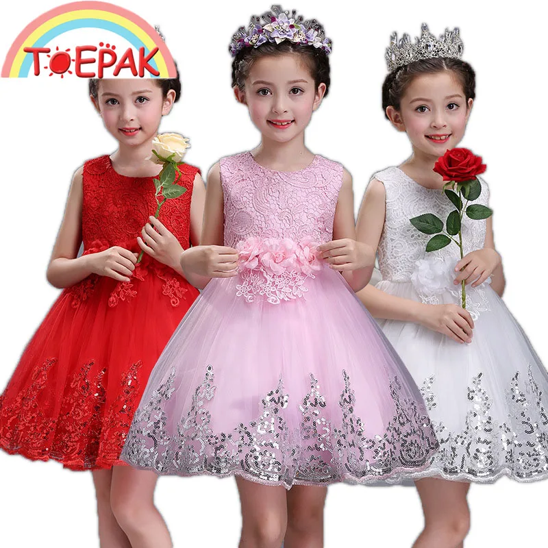 

Hobibear New Girls Dresses Summer Children's Costumes Dresses Lace Trim Bow Girls Mesh Princess Girl Clothes Dress