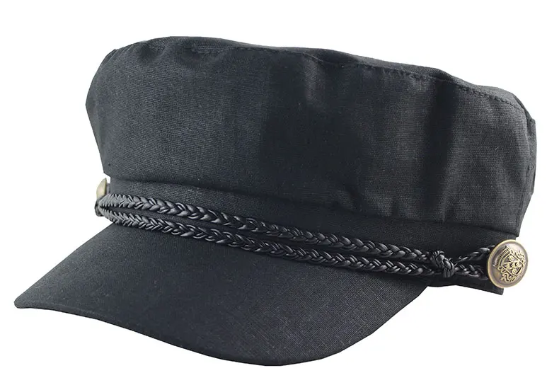 Военная шляпа весна лето модные тонкие женские кепки английский стиль плоские винтажные берет Винтажные Солнцезащитные шапки женский хлопковый топ